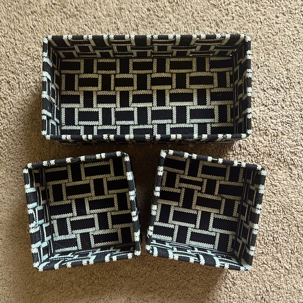 3-Piece Fabric Basket Set